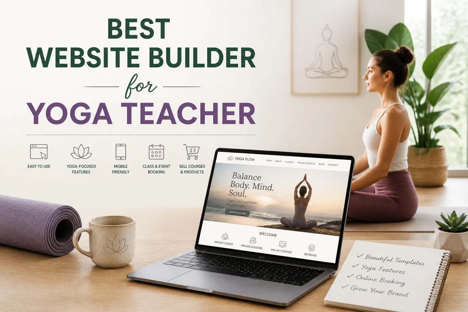 best website builder for yoga teacher